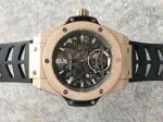 2019 Replica Hublot Big Bang 43mm Watch - Rose Gold Frosted Case